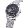 klasyczny męski Zegarek Orient Sun & Moon Automatic RA-AS0008B10B Open Heart na bransolecie