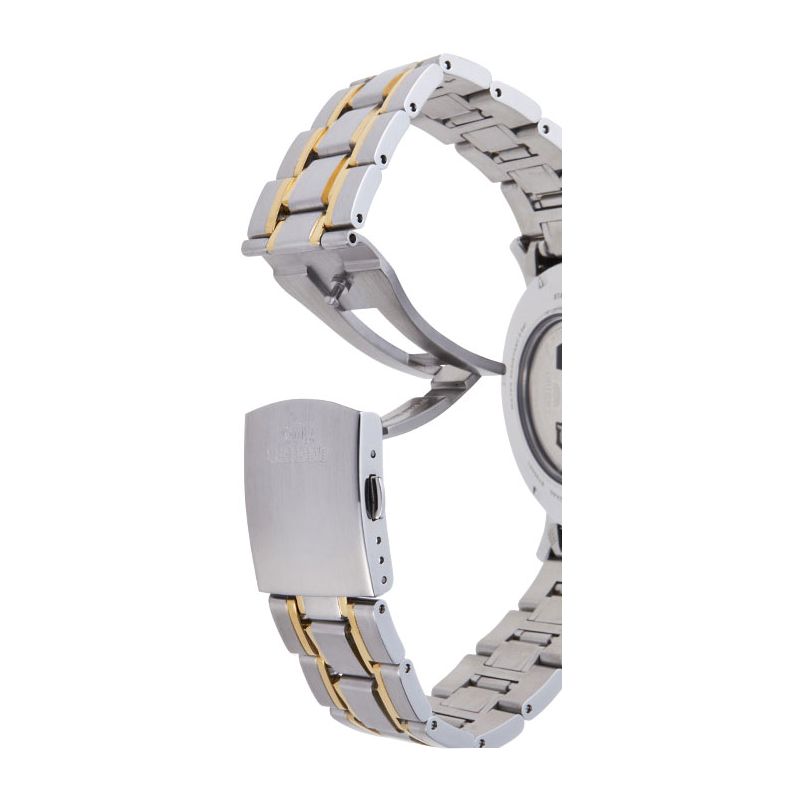klasyczny męski Zegarek Orient Sun &amp; Moon Automatic RA-AS0007S10B Open Heart na bransolecie