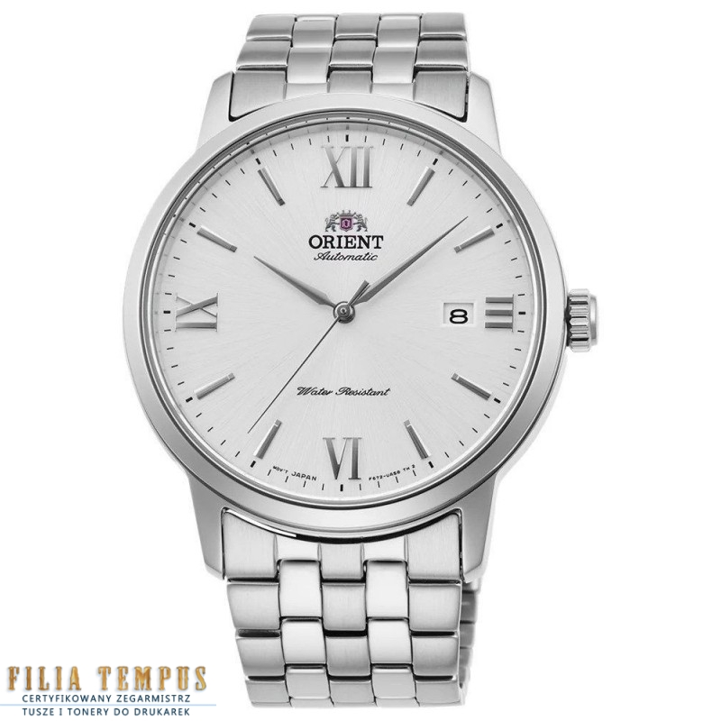 klasyczny męski Zegarek Orient RA-AC0F10S10B na bransolecie klasyczny męski Zegarek Orient RA-AC0F10S10B na bransolecie