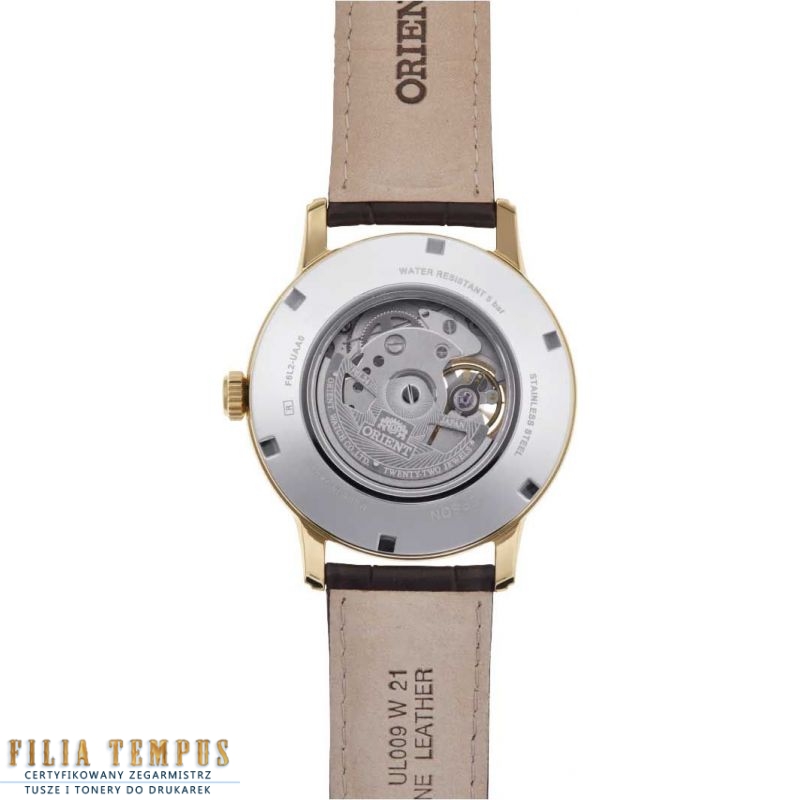 klasyczny męski Zegarek Orient Sun &amp; Moon Automatic RA-AS0010S30B Open Heart na pasku