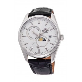 klasyczny męski Zegarek Orient Classic Sun & Moon Automatic RA-AK0310S10B na pasku
