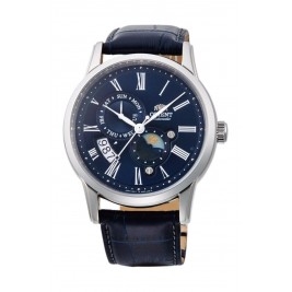 klasyczny męski Zegarek Orient RA-AK0011D10B Sun & Moon Automatic na pasku