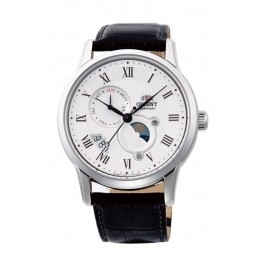klasyczny męski Zegarek Orient RA-AK0008S10B Sun & Moon Automatic na pasku