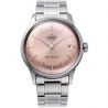 klasyczny męski Zegarek Orient Bambino RA-AC0M11Y30B Salmon na bransolecie stalowej