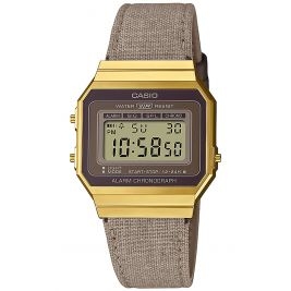 casual uniseks Zegarek Casio Vintage A700WEGL-5AEF Iconic na pasku