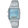 casual uniseks Zegarek Casio Vintage AQ-230A-2A1MQYES na bransolecie stalowej