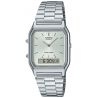 casual uniseks Zegarek Casio Vintage AQ-230A-7AMQYES na bransolecie stalowej