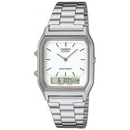 casual uniseks Zegarek Casio Vintage AQ-230A-7DMQYES na bransolecie stalowej