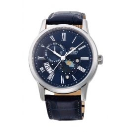 klasyczny męski Zegarek Orient RA-AK0011D30B Sun & Moon Automatic na pasku