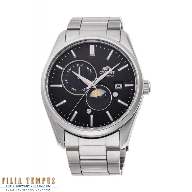 klasyczny męski Zegarek Orient Classic Sun & Moon Automatic RA-AK0307B30B na bransolecie klasyczny męski Zegarek Orient Classic Sun & Moon Automatic RA-AK0307B30B na bransolecie