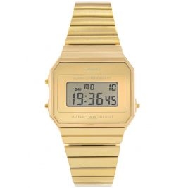 casual uniseks Zegarek Casio Vintage A700WEVG-9AEF Iconic na bransolecie stalowej