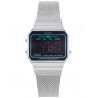 casual uniseks Zegarek Casio Vintage A700WEMS-1BEF Iconic na bransolecie stalowej
