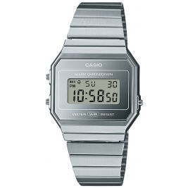 casual uniseks Zegarek Casio Vintage A700WEV-7AEF Iconic na bransolecie stalowej