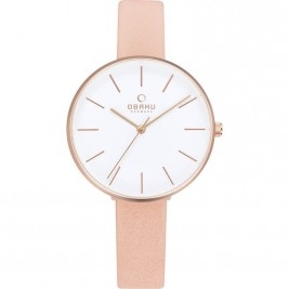 klasyczny damski Zegarek Obaku Denmark V211LXVIRX na pasku