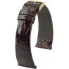 Pasek HIRSCH Prestige M 02308110-1-14 ze skóry krokodyla 14 mm - Paski HIRSCH