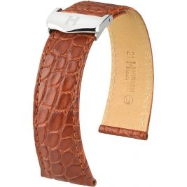 Pasek HIRSCH Savoir Duo 07270479-2-1716 ze skóry krokodyla 17 mm - Paski HIRSCH