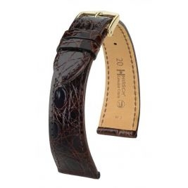 Pasek HIRSCH Genuine Croco L 18920810-1-19 ze skóry krokodyla 19 mm - Paski HIRSCH