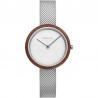 klasyczny damski Zegarek Obaku Denmark V245LXCIMC na bransolecie