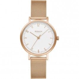 klasyczny damski Zegarek Obaku Denmark V248LXVIMV na bransolecie