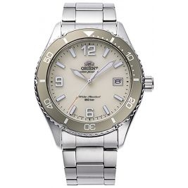 Zegarek Orient Mako Solar RA-WJ0003S10B Cream - Zegarki ORIENT