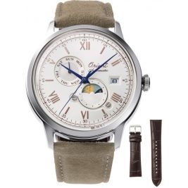 Zegarek Orient Automatic Classic Sun & Moon Bambino RA-AK0808S30B 75th Anniversary Edition - Zegarki ORIENT