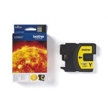 Brother LC 980 Y yellow Oryginał - WYPRZEDAŻ - Tusze Brother