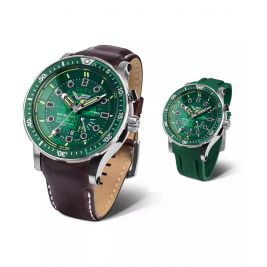 Wodoszczelny zegarek męski hybrydowy Vostok Europe Batiscafos Hybrid PX84-511A770 na pasku