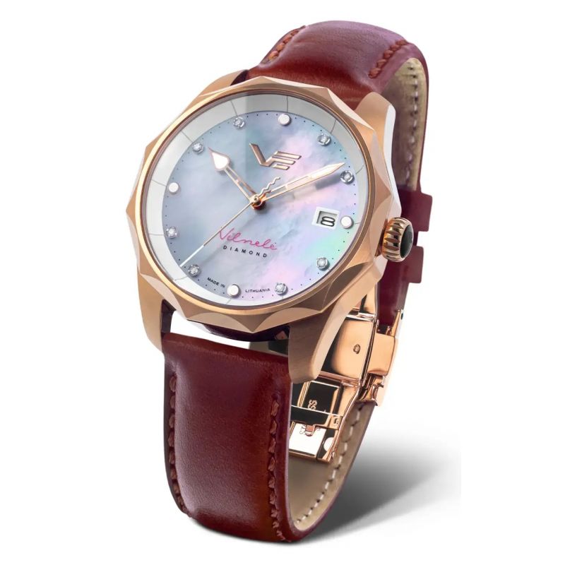 Sportowy elegancki zegarek damski na pasku Vostok Europe Vilnele Diamond Solar VS42-125B754 Sportowy elegancki zegarek damski na pasku Vostok Europe Vilnele Diamond Solar VS42-125B754