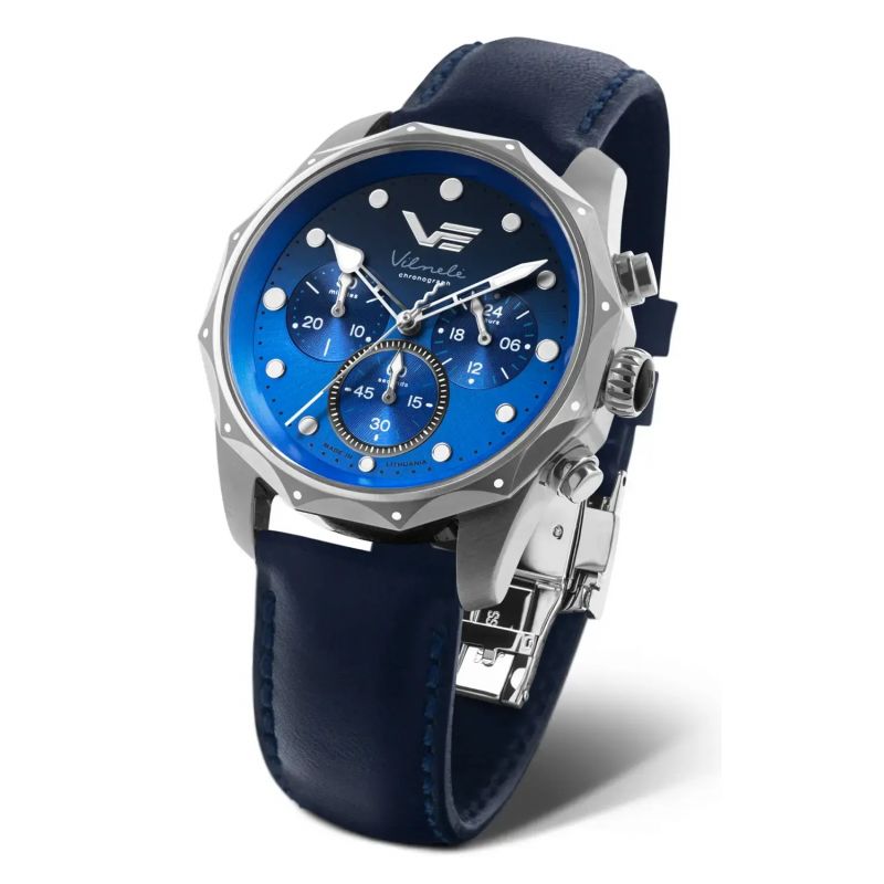 Sportowy elegancki zegarek damski na pasku Vostok Europe Vilnele Chrono JS20-125A750 Sportowy elegancki zegarek damski na pasku Vostok Europe Vilnele Chrono JS20-125A750