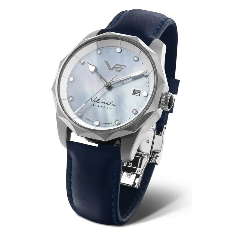 Sportowy elegancki zegarek damski na pasku Vostok Europe Vilnele Diamond Solar VS42-125A755 Sportowy elegancki zegarek damski na pasku Vostok Europe Vilnele Diamond Solar VS42-125A755