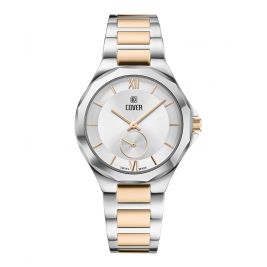 Elegancki zegarek damski do sukienki Cover Cardea Silver Bicolor CO211.02 32mm