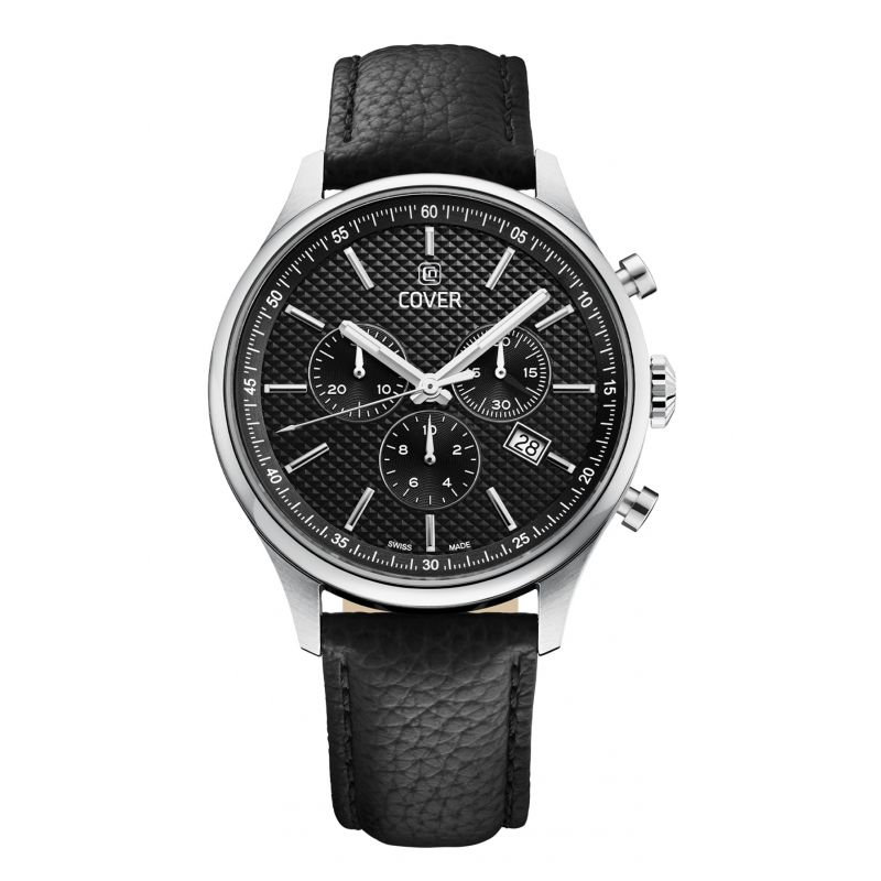 Elegancki zegarek męski z szafirowym szkłem Cover Chapman Chrono II Black CO220.05 42mm Elegancki zegarek męski z szafirowym szkłem Cover Chapman Chrono II Black CO220.05 42mm