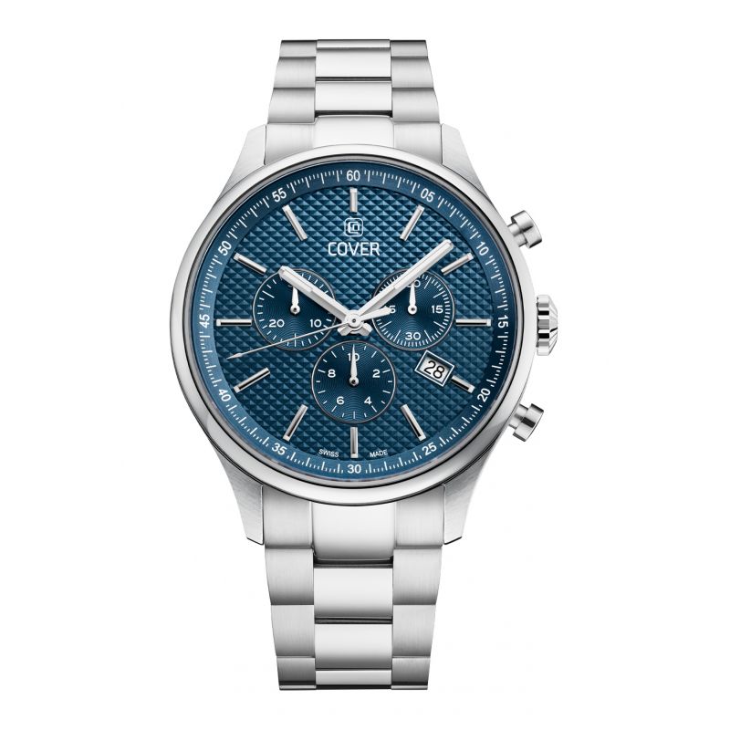 Elegancki zegarek męski z szafirowym szkłem Cover Chapman Chrono II Blue CO220.03 42mm Elegancki zegarek męski z szafirowym szkłem Cover Chapman Chrono II Blue CO220.03 42mm