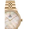 Elegancki zegarek damski do sukienki COVER Saraya Crystal Gold CO206.04