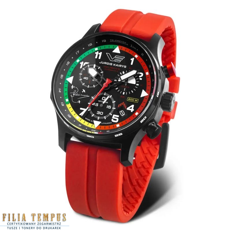 Zegarek lotniczy męski Vostok Europe Jurgis Kairys Vostok Europe Expedition Jurgis Kairys VK68-592C775 Unlimited Aerobatics 43mm