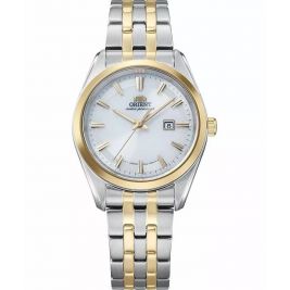 Klasyczny zegarek damski na bransolecie Orient Stretto Date Lady Solar RA-WG0601S10B