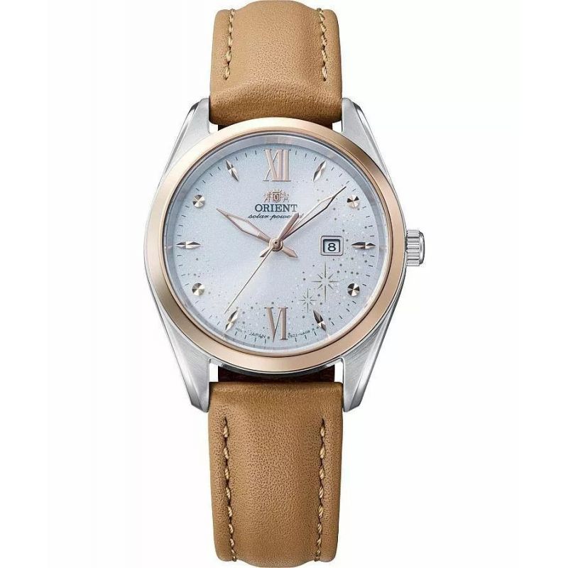 Klasyczny zegarek damski na pasku Orient Stretto Date Lady Solar RA-WG0604S10B Klasyczny zegarek damski na pasku Orient Stretto Date Lady Solar RA-WG0604S10B