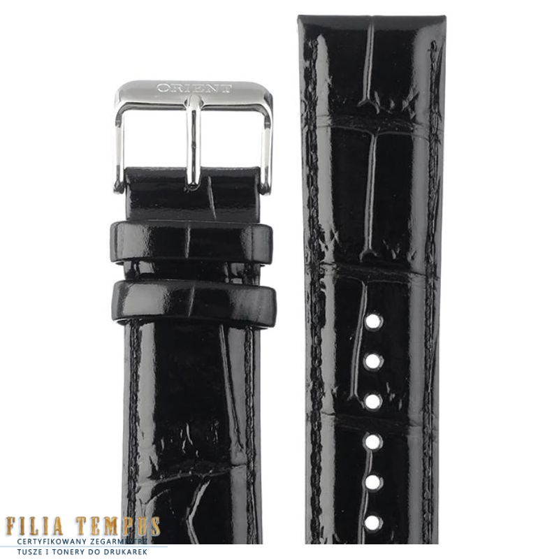 Pasek męski czarny do zegarka Orient Classic Open-Heart 22 mm UL007011J0 Pasek męski czarny do zegarka Orient Classic Open-Heart 22 mm UL007011J0