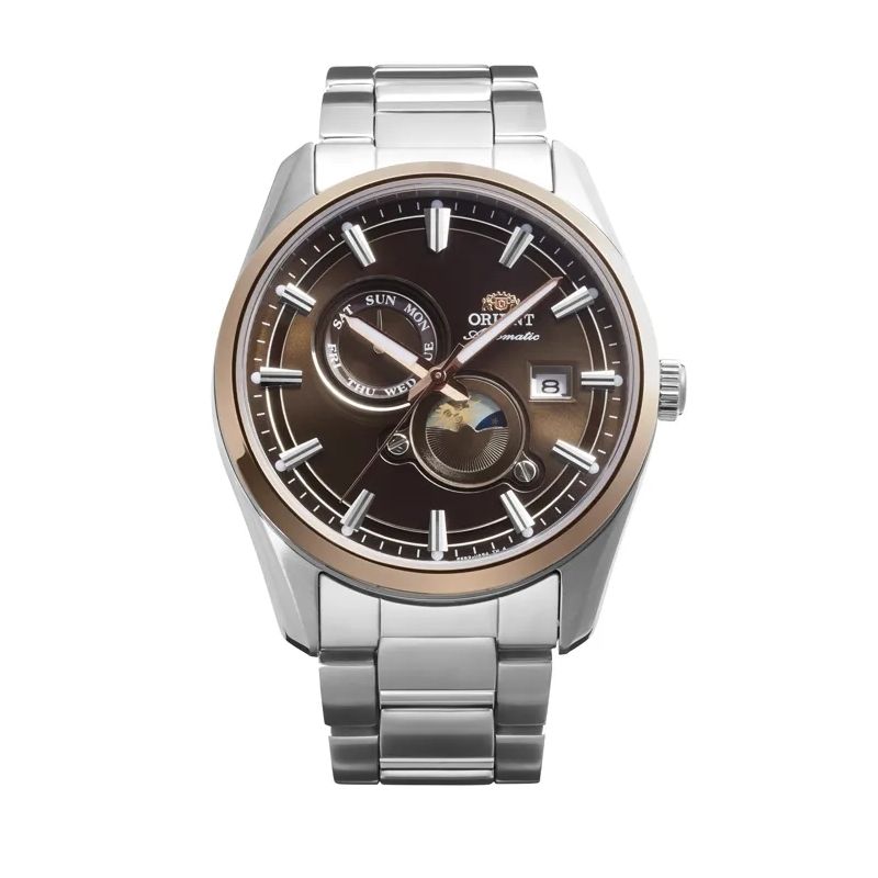 Zegarek automatyczny męski Orient Stretto Sun & Moon RA-AK0313Y30B Zegarek automatyczny męski Orient Stretto Sun & Moon RA-AK0313Y30B