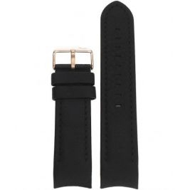 Pasek Vostok Europe Anchar - Skóra (9248) czarny z czarnym p. różowa kl. - Paski i bransolety VOSTOK