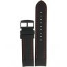 Pasek Vostok Europe Anchar - Skóra (4244) czarny z czerwonym p. czarna kl. - Paski i bransolety VOSTOK