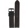 Pasek Vostok Europe Anchar - Skóra (4244) czarny z czerwonym p. czarna kl. - Paski i bransolety VOSTOK