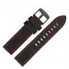 Pasek Vostok Europe Almaz - Skóra (C260) czarny z czerwonym p. czarna kl. - Paski i bransolety VOSTOK
