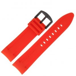 Pasek Vostok Europe Anchar - Silikon (4244) czerwony z czarną kl. - Paski i bransolety VOSTOK