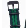 Pasek Vostok Europe Almaz - Nylon (C261) zielony z zielonym śr. czarna kl. - Paski i bransolety VOSTOK