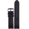 Pasek Vostok Europe Anchar - Skóra (4144) czarny z zółtym p. czarna kl. - Paski i bransolety VOSTOK