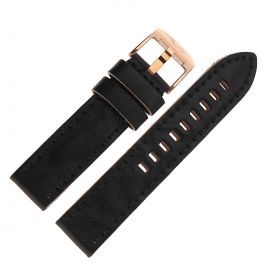 Pasek Vostok Europe Almaz - Skóra (B259) czarny różowa kl. - Paski i bransolety VOSTOK