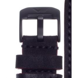 Pasek Vostok Europe Almaz - Skóra (J390) czarno-czerwony czarna kl. - Paski i bransolety VOSTOK