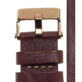 Pasek Vostok Europe Ekranoplan 2 - Skóra (H515) brązowy z białym p. żółta kl. - Paski i bransolety VOSTOK