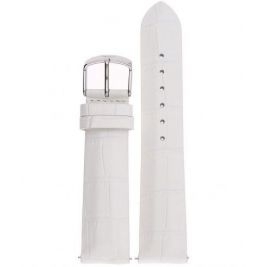 Pasek Vostok Europe Undine - Skóra (A524) biały croco stalowa kl. - Paski i bransolety VOSTOK